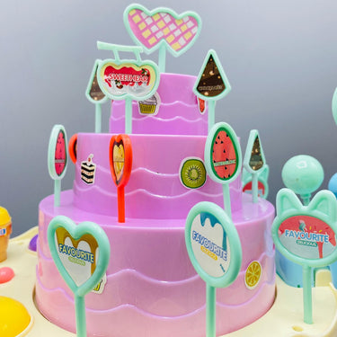 funny cake boat with light and sound